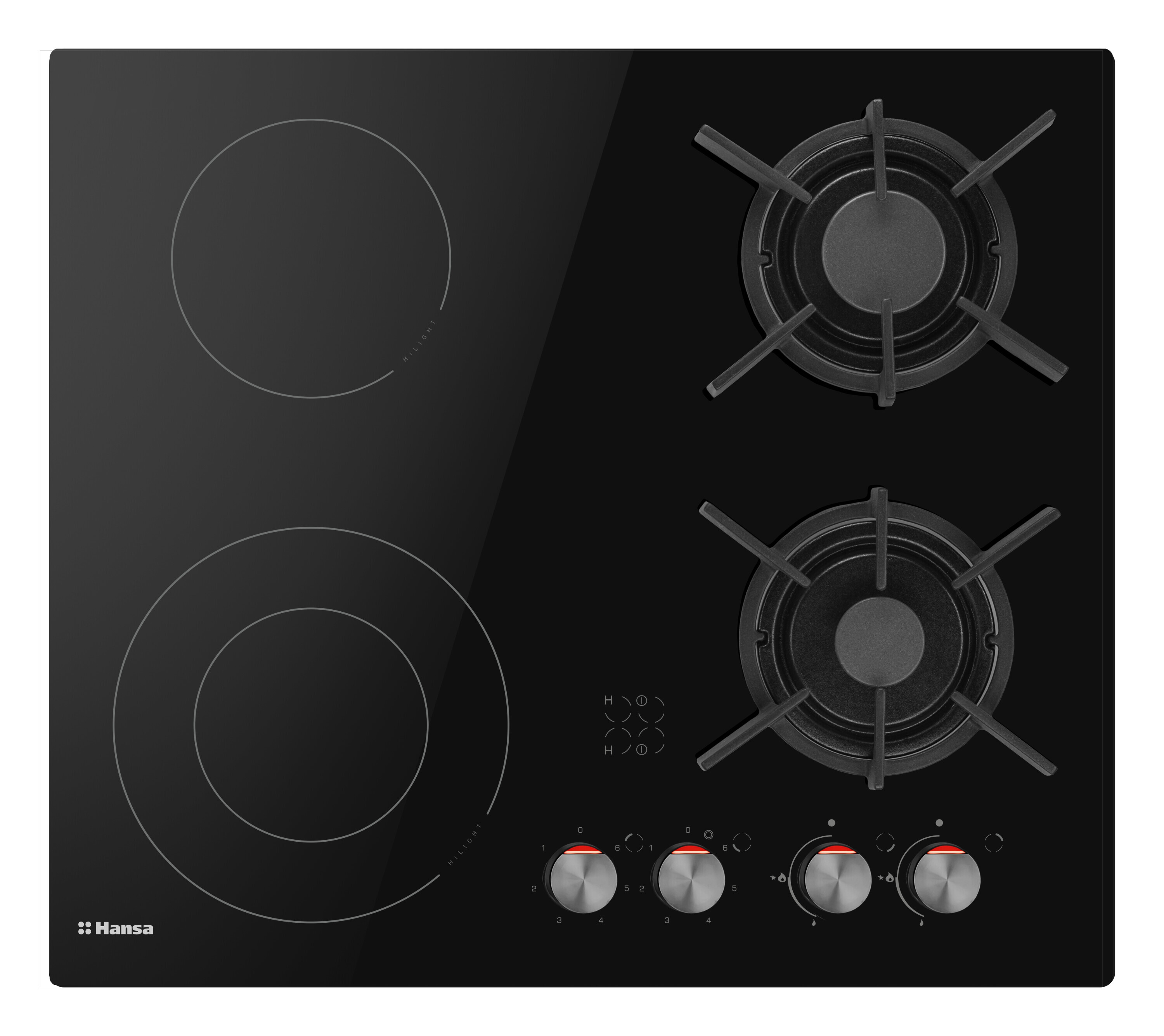 Gas-ceramic hob